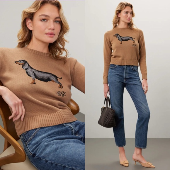 Lauren Ralph Lauren Sweaters - Lauren Ralph Lauren Riednee Dachshund Intarsia Sweater in Size XS